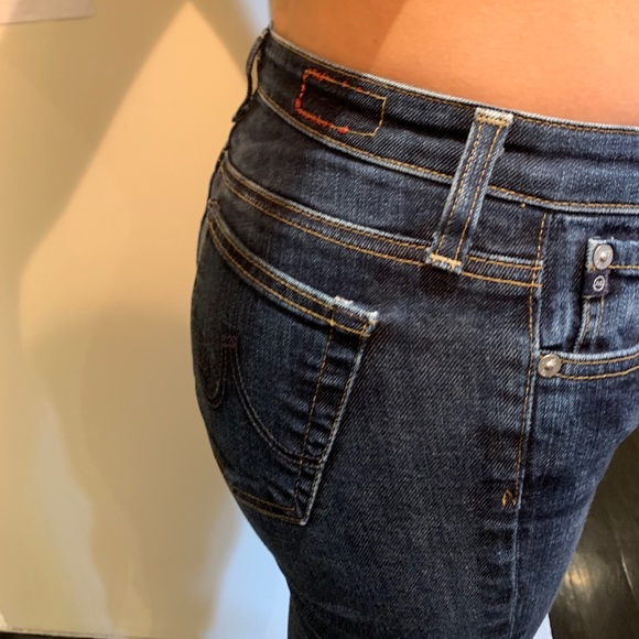 Low rise adriano goldschmieo ciggerette jean. - Picture 3 of 5